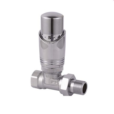 10mm straight chrome radiator valves adjustment knob thermostatic valve head